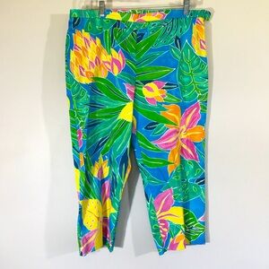 Lauren Ralph Lauren Tropical Floral Print Capri Pant